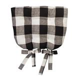 Gracie Oaks Cleora Plaid Chairpad Indoor Dining Chair Cushion Cotton Blend in Gray/Black/Brown | 3 H x 18 W x 14 D in | Outdoor Dining | Wayfair