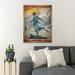 Trinx Blue Skating Girl - & I Think To Myself What A Wonderful World Gallery Wrapped Canvas - Sport Illustration Decor | Wayfair