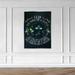 Trinx Black Leo w/ Green Diamond Inside - Leo The Soul Of Witch - 1 Piece Rectangle Graphic Art Print On Wrapped Canvas in Green/White | Wayfair