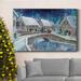 The Holiday Aisle® Warm Winter Wonderland Premium Gallery Wrapped Canvas - Ready To Hang Canvas, Solid Wood in White | 18 H x 12 W x 1 D in | Wayfair