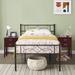 Trent Austin Design® Miramontes Bedroom Set Bed Frame & Nightstand Set Wood/Metal in Red/Brown | Twin | Wayfair BBF6FF0ABDE4435CAFC65BEF3CBB4A49