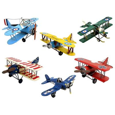 Vintage Style Model Airplane Green - 13.5"x14"x5.5"