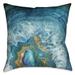 Laural Home Blue Mineral Indoor/Outdoor Decorative Pillow
