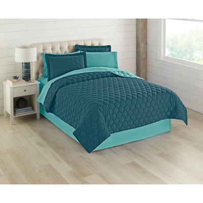 BH Studio Reversible Quilt by BH Studio in Peacock Turquoise (Size KING)