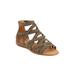 Wide Width Women's The Kim Sandal by Comfortview in Dark Olive (Size 11 W)