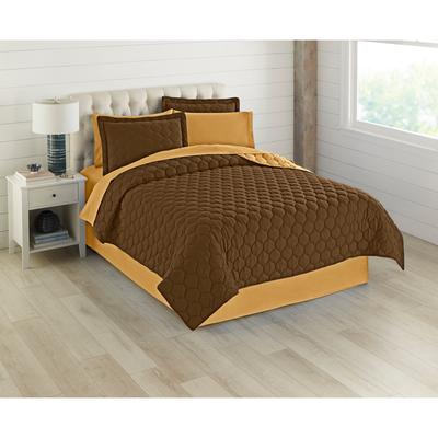 BH Studio Reversible Quilt by BH Studio in Chocolate Latte (Size FL/QUE)