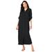 Plus Size Women's Safari Dress by Roaman's in Black (Size 14 W)