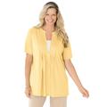 Plus Size Women's 7-Day Layer-Look Elbow-Sleeve Tee by Woman Within in Banana (Size 38/40) Shirt