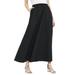 Plus Size Women's Linen Maxi Skirt by Jessica London in Black (Size 20 W)