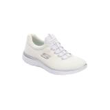 Wide Width Women's The Summits Slip On Sneaker by Skechers in New White Wide (Size 9 W)