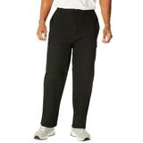 Men's Big & Tall Zip-Off Convertible Twill Cargo Pant by KingSize in Black (Size 54 38)