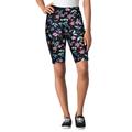 Plus Size Women's Stretch Cotton Bike Short by Woman Within in Multi Graphic Floral (Size 3X)
