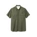 Men's Big & Tall Off-Shore Short-Sleeve Sport Shirt by Boulder Creek® in Olive (Size 4XL)