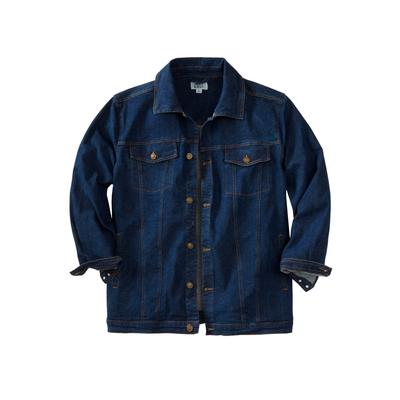 Men's Big & Tall Denim Jacket by Liberty Blues in Stonewash (Size XL)