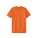 Men's Big & Tall Lightweight Longer-Length Crewneck T-Shirt by KingSize in Heather Orange (Size 2XL)