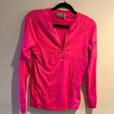 Athleta Tops | Athleta Hot Pink Long Sleeve Size Small | Color: Pink | Size: S