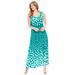 Plus Size Women's Banded-Waist Print Maxi Dress by Woman Within in Waterfall Ombre Dot (Size 38/40)