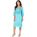 Plus Size Women's Angel Dress by Roaman's in Light Aqua (Size 36 W)