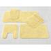 Wide Width The Elegance Bath Rug Collection - Bath Rug by BrylaneHome in Yellow (Size 24" W 40" L)