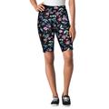 Plus Size Women's Stretch Cotton Bike Short by Woman Within in Multi Graphic Floral (Size 5X)