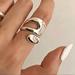 Free People Jewelry | 925 Sterling Silver Minimalist Design Adjustable Ring | Color: Silver | Size: Os