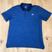 Adidas Shirts | Adidas Golf Men’s Striped Short Sleeved Shirt Size Xl | Color: Blue/White | Size: Xl