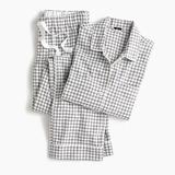 J. Crew Intimates & Sleepwear | New J. Crew Flannel Pajama Set | Color: Gray/White | Size: Xxs