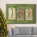 The Holiday Aisle® Joy Tags Premium Gallery Wrapped Canvas - Ready To Hang Canvas, Solid Wood in Blue/Green/Red | 18 H x 12 W x 1 D in | Wayfair