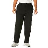 Men's Big & Tall Zip-Off Convertible Twill Cargo Pant by KingSize in Black (Size 40 40)