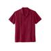 Men's Big & Tall Short Sleeve Embroidered Island Shirt by KS Island in Rich Burgundy (Size 4XL)