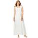 Plus Size Women's Stretch Cotton Tank Maxi Dress by Jessica London in White (Size 22/24)