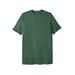 Men's Big & Tall Lightweight Longer-Length Crewneck T-Shirt by KingSize in Vintage Green (Size 4XL)