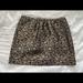 J. Crew Skirts | J.Crew Marigold Gold / Black Silk Metallic Floral Jacquard Mini Skirt In Size: 2 | Color: Black/Gold | Size: 2
