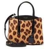 Kate Spade Bags | Kate Spade New York Medium Margaux Leopard Print Leather Satchel | Color: Black/Brown | Size: Os
