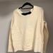 J. Crew Sweaters | J Crew S White Sweater With Velvet Black Bow Tie On Back | Color: Black/White | Size: S