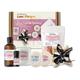 LUX CALM & RELAXING - Aromatherapy Pamper Gift Set for Women, Lux Sisal Soap Pouch, Essential Oil, Massage Oil, Himalayan Salt, Triple Milled Spa Soap, Soy Wax Candle, 2 Wax Melts