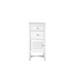 "Athens 15"" Cabinet With Drawers & Door - Glossy White With 3 CM Carrara Marble Top - James Martin E645-B15L-GW-3CAR"