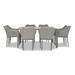 AllModern Inaya Square 8 - Person 61" Long Outdoor Dining Set w/ Cushions in Gray/Brown | Wayfair 4571933306AE41D093EF5559589BAD6A