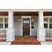 Creative Entryways Stained Mahogany Prehung Front Entry Doors Wood in Brown/Red | 80 H x 36 W x 1.75 D in | Wayfair EM26CR