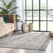 Gray 118 x 94 x 0.32 in Area Rug - Well Woven Tenley Moroccan Grey Area Rug Polyester | 118 H x 94 W x 0.32 D in | Wayfair TEN-47-7