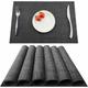 Norcks - Set de Table Antidérapant,Lot de 6 Sets de Tables PVC,Set de Table Lavable,pour Cuisine