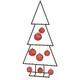 Spetebo - Metall Tannenbaum für Zierschmuck - 117 cm - Deko Weihnachtsbaum Tanne schwarz Design