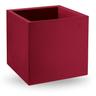 Vaso cubo in resina Cosmos 35 cm. Rosso Oriente - Rosso Oriente