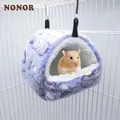 NONOR-Hamac imprimé pour rats maison de hamster lits et maisons chauds et doux accessoires pour