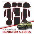 Zundo – tapis antidérapant à fente pour porte de voiture pour SUZUKI SX4 s-cross 2014 2015 2016