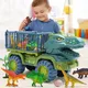 Voiture dinosaure à inertie pour enfants jouet tyrannosaure véhicule d'ingénierie pelleteuse