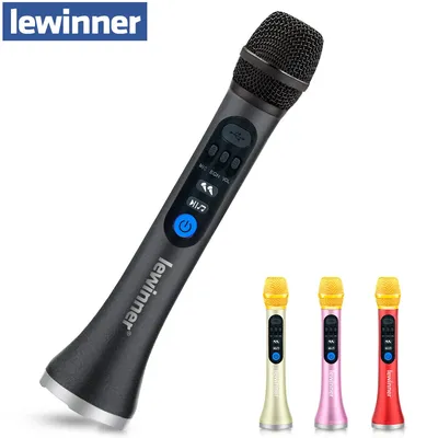 Lewinner L-899 Karaoké 30W Micro Microphone Sans Fil Professionnel Bluetooth Déterminer Haut-Parleur