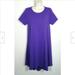 Lularoe Dresses | Lularoe Carly T-Shirt Swing Dress 4610e1m | Color: Purple | Size: S