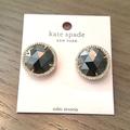 Kate Spade Jewelry | New Kate Spade She Has Spark Stud Earrings In Black/Gold | Color: Black/Gold | Size: Os