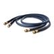OEHLBACH Series 1 - High End Stereo Audio-Cinch Kabel Set - Made in Germany, Mehrfachschirmung, symetrischer Kabelaufbau, HPOCC Kupfer - 2 x 1,25m - blau